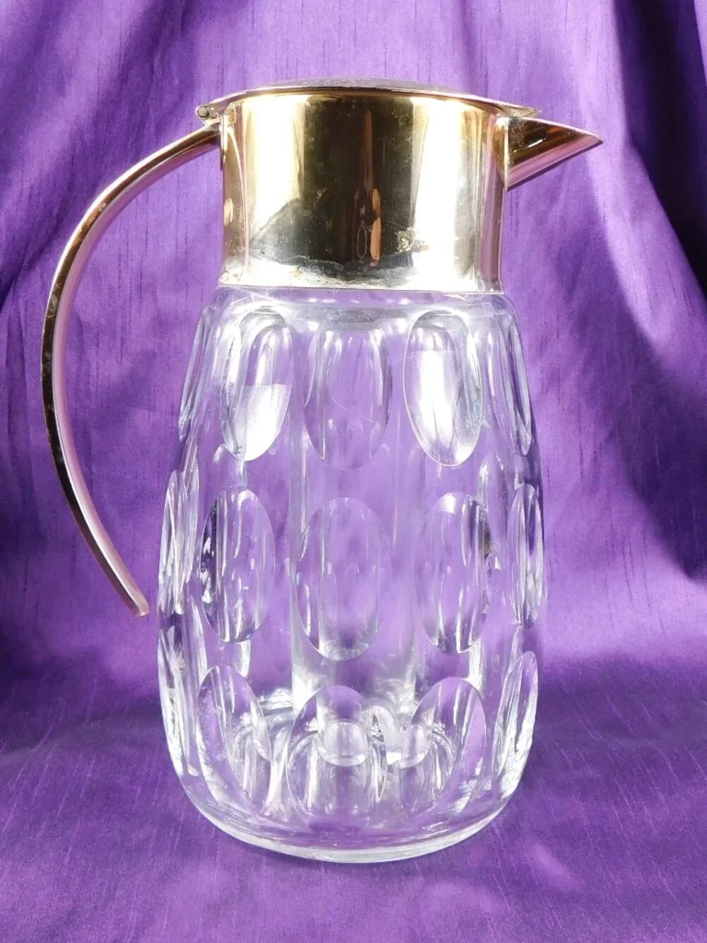 Large Crystal Wine Decanter with Ice Insert # 27157
